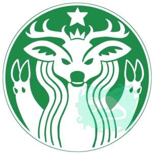Stagbucks Sticker
