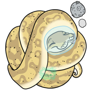 Snake Planet Sticker