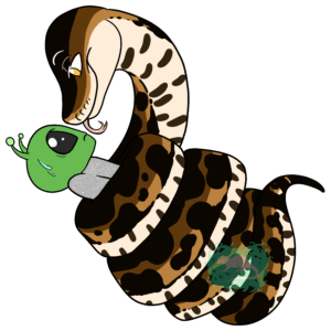 Snake Alien Sticker