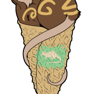 Mice Cream Sticker