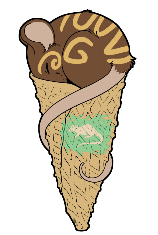 Mice Cream Sticker